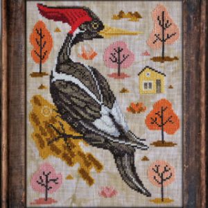 A Year In The Woods9 - The Woodpecker (Cottage Garden Samplings schema)