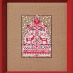 Red Tree - Christmas Fair Isle Red Collection (Nora Corbett siuvinėjimo schema NC365)
