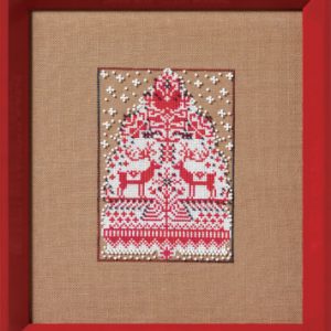 Red Tree - Christmas Fair Isle Red Collection (Nora Corbett siuvinėjimo schema NC365)