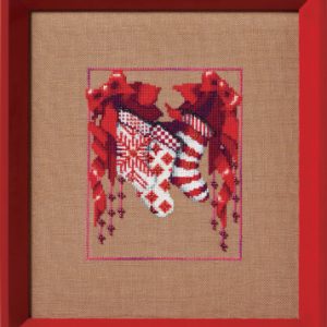 Stocking Trio - Christmas Fair Isle Red Collection (Nora Corbett siuvinėjimo schema NC366)